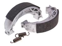 brake shoe set Polini 110x25mm w/ springs for drum brake for Piaggio Zip 50 2T SP 2 LC 00-05 (DT Disc / Drum) [ZAPC25600]