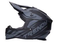 helmet Motocross Trendy T-903 Leaper matt black / grey - different sizes