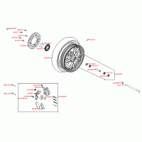 F07 front wheel with disc brake rotor / brake disk