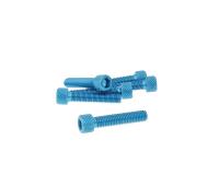 hexagon socket screw set - anodized aluminum blue - 6 pcs - M6x30 - styling