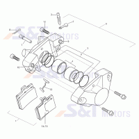 F47a brake caliper rear (fixed caliper)