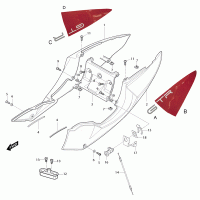 FIG39 rear fairing / body parts, stickers