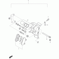 F54 brake caliper rear (floating caliper)