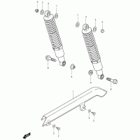 45 shock absorber & chain guard