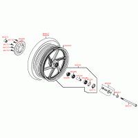 F08 front wheel with brake disc