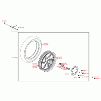 F07 front wheel with brake disc