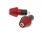 handlebar vibration dampers / bar ends short 17.5mm - red
