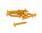 fairing screws anodized aluminum gold - set of 12 pcs - M6x30