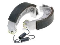 brake shoe set Polini 90x18mm w/ springs for drum brake for Piaggio Si
