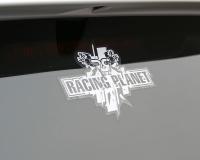 sticker Racing Planet 130x105mm white