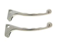 brake lever set left and right aluminum silver for Puch Maxi