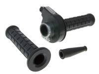 throttle tube with rubber grip right and left, black type I