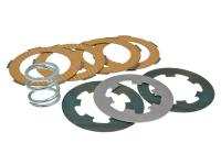 clutch disc set / clutch friction plates reinforced incl. spring Ferodo for Vespa 50, 90, 125 Primavera, ET3