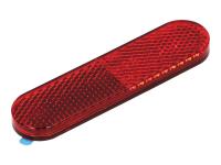 reflector 95x25mm red color, self-adhesive