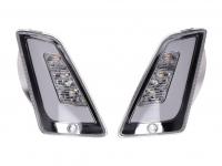 indicator light set front Power1 LED white with daytime running light for Vespa GT, GTL, GTV, GTS 125-300
