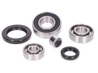 gearbox bearing set w/ oil seals for Piaggio NRG 50 Extreme AC (DT Disc / Drum) [ZAPC21000]