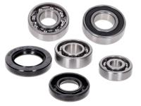 gearbox bearing set w/ oil seals for Baotian / BTM BT49QT-18E1 Rocky (1E40QMA)