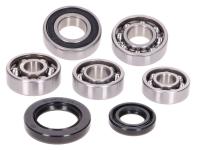 gearbox bearing set w/ oil seals for Honda Bali, Scoopy, SFX, X8R 50cc 2-stroke