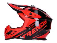 helmet Motocross Trendy T-903 Leaper black / red - different sizes