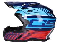 helmet Motocross OSONE S820 black / blue / red - different sizes
