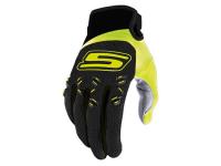 MX gloves S-Line homologated, black / fluo yellow - different sizes