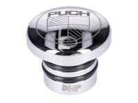 fuel tank cap steel polished w/ Puch logo for Puch Maxi S, N