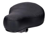 saddle / seat flat 60mm quilted black for MBK Carre AV 88