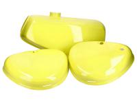 fuel tank and side cover set yellow for Simson S50, S51, S70