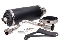 exhaust Power1 aluminum black for Vespa Primavera, Sprint, Zip 4-stroke 50 Euro4 18-