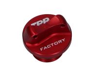 oil filler plug CNC TPR Factory red M16 w/ sealing ring for Yamaha TZR 50 R 11 (AM6) Moric 1HD, RA033016