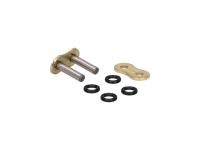 chain master link joint rivet-style AFAM XS-Ring reinforced golden - A428 XMR-G