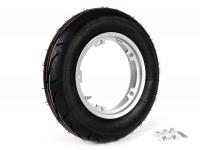 complete wheel BGM PRO 3.50-10 inch TL 59S reinforced tubeless for Vespa Classic PX 150 E Classic VLX1T (-97)