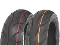 tire set Duro DM1203 120/70-12 & 130/70-12 for Peugeot Vivacity 2 50 2T 12 inch wheels 03-07 E2