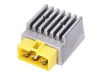 regulator / rectifier w/ flasher relay, yellow plug for Derbi Senda 50 SM X-Race 2010- (D50B) [VTHSR2D1A]