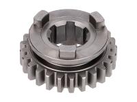 5th speed secondary transmission gear TP 25 teeth for Minarelli AM6 2nd series