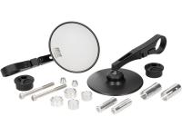 mirror set MOTO NOSTRA 1409 aluminum CNC 95mm round handlebar ends for Piaggio NRG 50 Power AC (DT Disc / Drum) 07-15 [ZAPC45300]