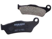 brake pads Naraku organic for Piaggio X9 500 ie 4V Evolution -04 (USA) [ZAPM270W]