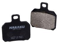 brake pads Naraku organic for Aprilia, Derbi, Peugeot, Gilera, MBK, Malaguti