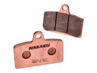 brake pads Naraku sintered for Aprilia RS, RS4, Derbi GP1, GPR, MH KN1, KN2, R