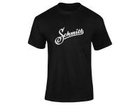 t-Shirt Schmitt Logo, black 100% cotton unisex - size L