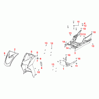 F05 front fairing / body parts, footboard