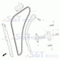 FIG09 timing chain, cam chain tensioner lifter