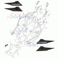 FIG34 rear fairing / body parts and stickers