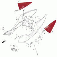 FIG33 rear fairing / body parts, stickers