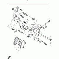F40 brake caliper front left