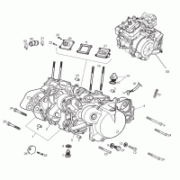 engine - crankcase D50B0 E-start for Aprilia 11-, Derbi 09-