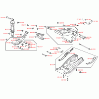 F18 swing arm and rear shock absorber