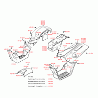 F12 rear body parts / trim panels / fairing & floor board
