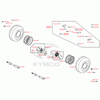 F08 rear wheels with brake, drive / driving / transmission shaft