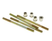 cylinder bolt set Naraku incl. nuts M7 thread 110mm overall length - 4 pcs each for Motowell Magnet RS